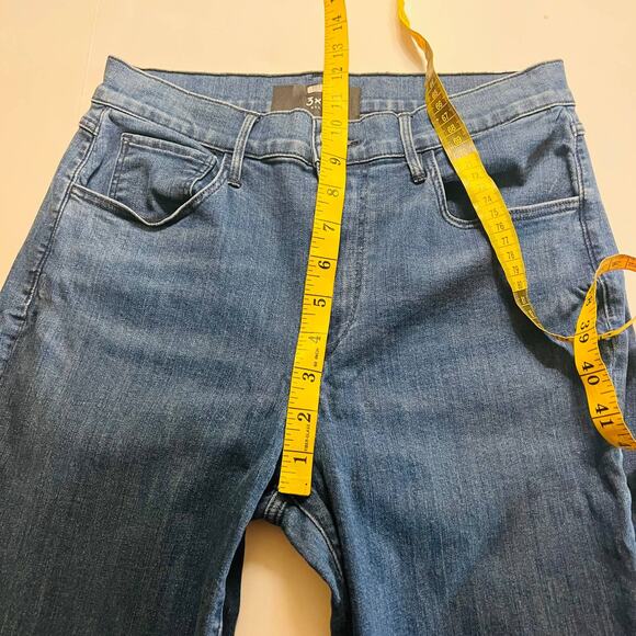 3 X1 Made Here High Rise Slit Hem Slim Straight Jeans Size 28 Blue - Picture 8 of 10